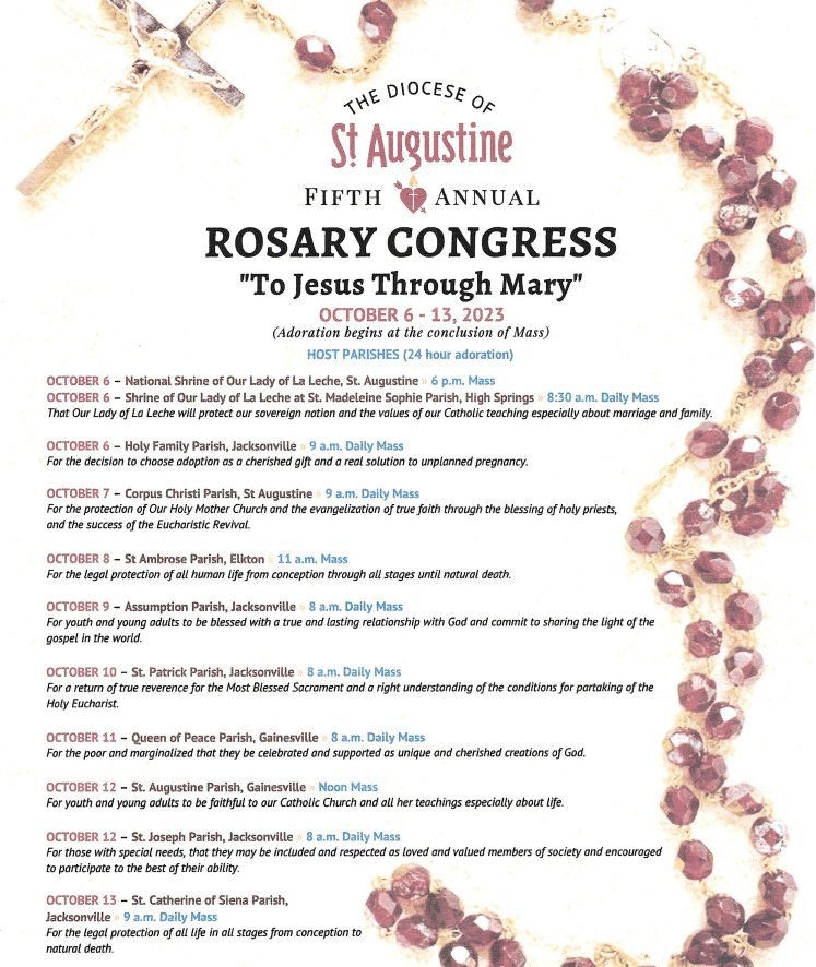 rosary congress 10 2023